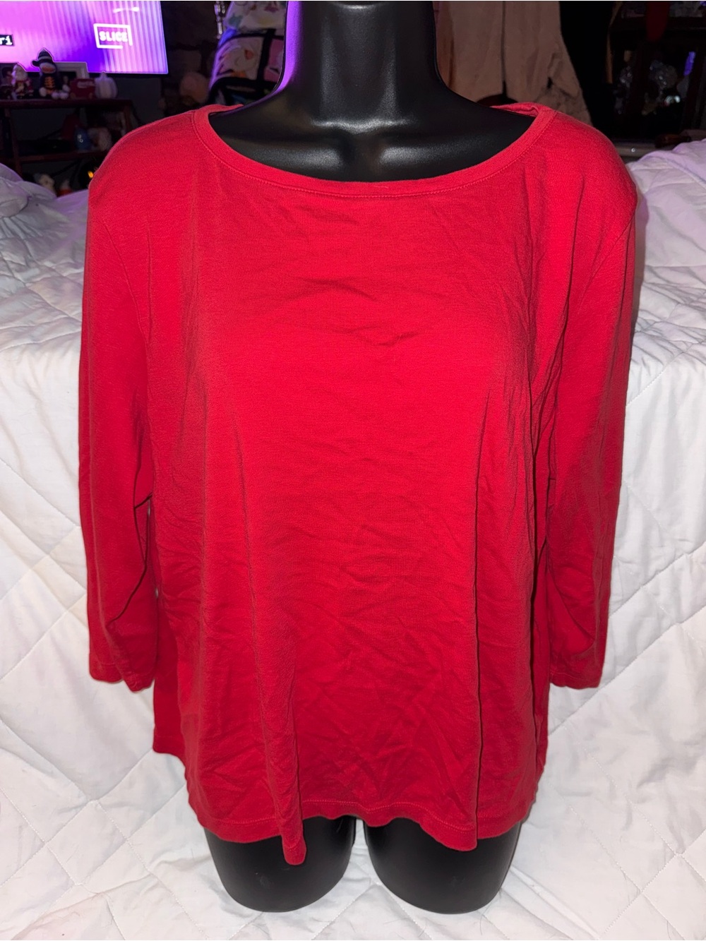 Talbots BATEAU NECK TEE PIMA COTTON